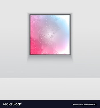 Digital art picture color on the wall in web vector image