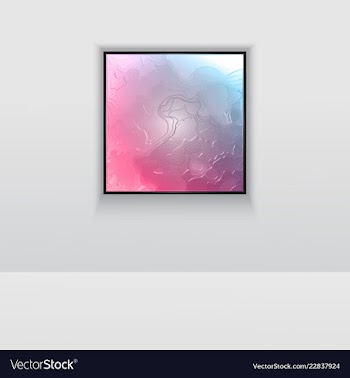 Digital art picture color on the wall in web vector image