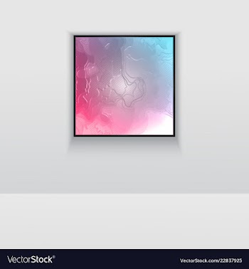 Digital art picture color on the wall in web vector image
