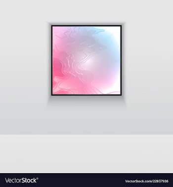 Digital art picture color on the wall in web vector image