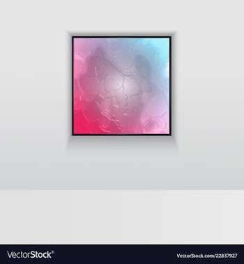 Digital art picture color on the wall in web vector image