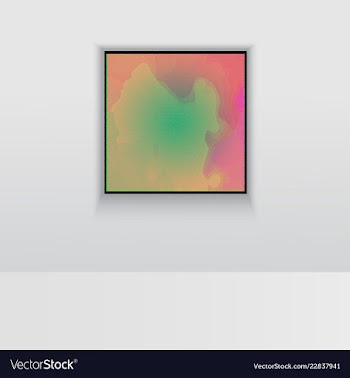Digital art picture color on the wall in web vector image