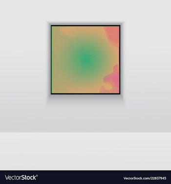 Digital art picture color on the wall in web vector image