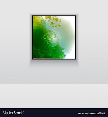 Digital art picture color on the wall in web vector image