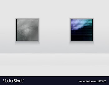 Digital art picture color on the wall in web vector image