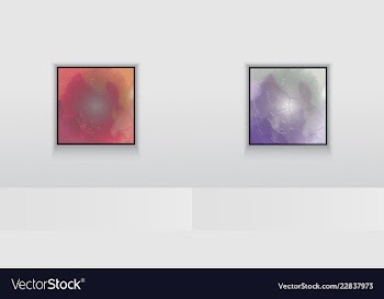 Digital art picture color on the wall in web vector image