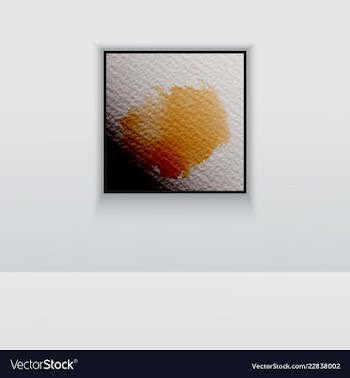Digital art picture color on the wall in web vector image