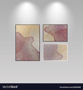 Digital art picture color on the wall in web vector image