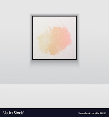 Digital art picture color on the wall in web vector image