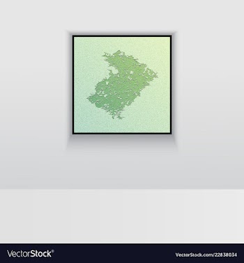Digital art picture color on the wall in web vector image