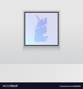 Digital art picture color on the wall in web vector image