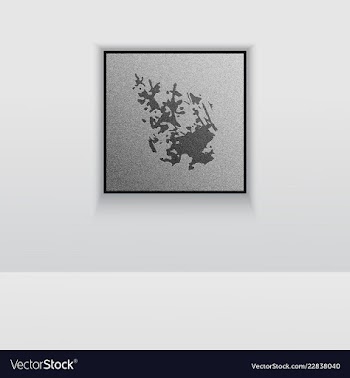 Digital art picture color on the wall in web vector image