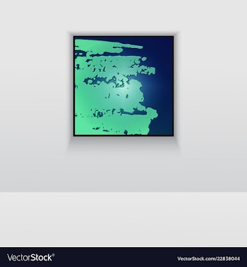 Digital art picture color on the wall in web vector image
