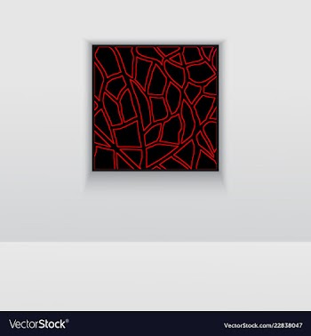 Digital art picture color on the wall in web vector image