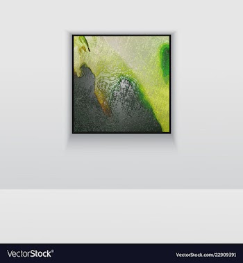Digital art picture color on the wall in web vector image