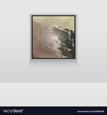 Digital art picture color on the wall in web vector image