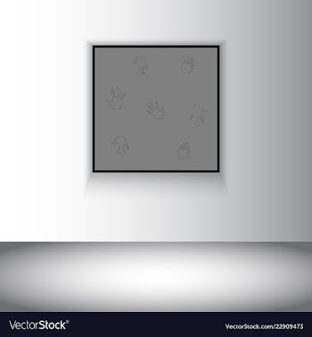 Digital art picture color on the wall in web vector image