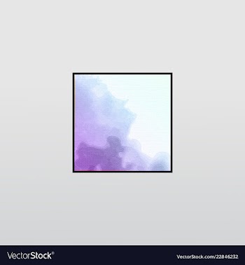 Digital art picture in hot color on the wall in vector image