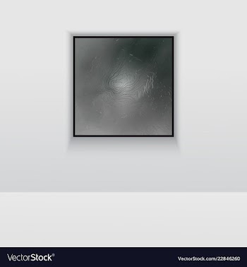 Digital art picture in hot color on the wall in vector image
