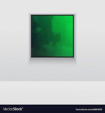 Digital art picture in hot color on the wall in vector image
