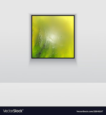 Digital art picture in hot red color on the wall vector image