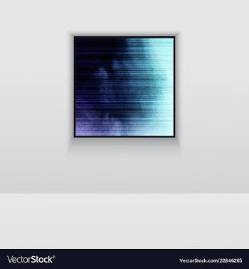 Digital art picture in hot red color on the wall vector image