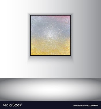 Digital art picture in hot red color on the wall vector image