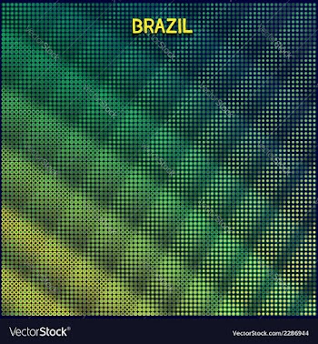 Digital background Brazil vector image
