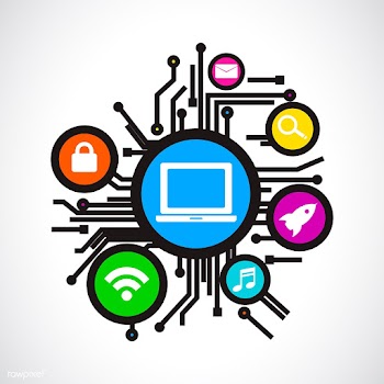 Digital background communication | Free stock vector - 397442