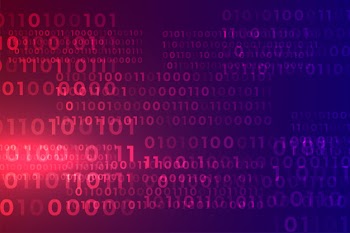 Digital binary code algorithm stream matrix background Free Vector