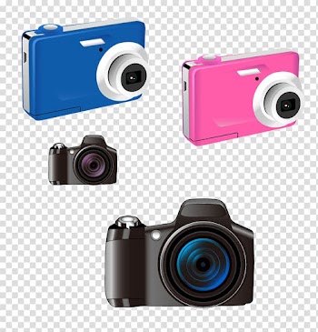 Digital camera, Fashion color material Digital Camera transparent background PNG clipart