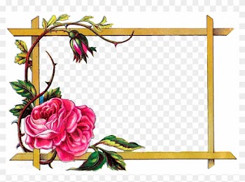 Digital Clipart Craft Rose Border Download - Border Design With Flowers