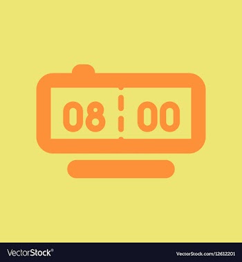 Digital clock vector image