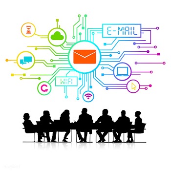 Digital communication meeting | Free stock vector - 394053