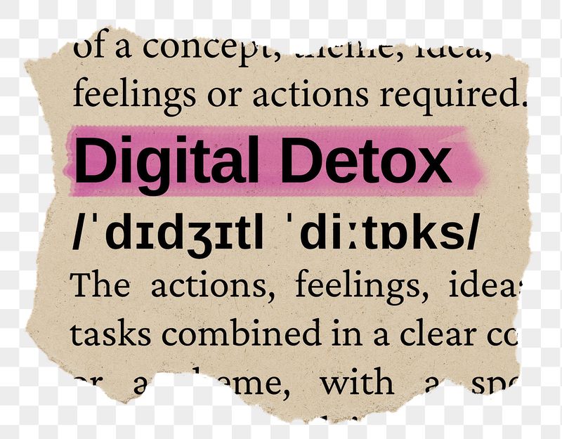 Digital detox png word sticker, | Free PNG - rawpixel