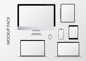 Digital device mockup set | Free stock vector - 584469