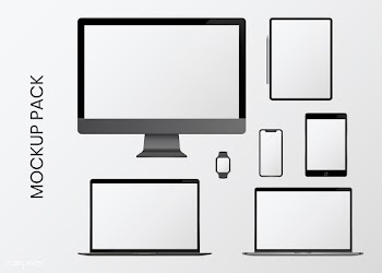 Digital device mockup set | Free stock vector - 584503