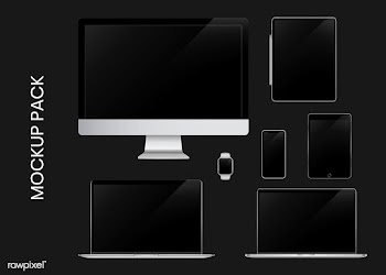 Digital device mockup set | Free stock vector - 584517