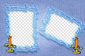 Digital frame frame, Blue Frame transparent background PNG clipart