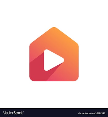 Digital house logo design vector image