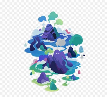 Digital illustration Illustrator Design Image - cartoon mountain range 