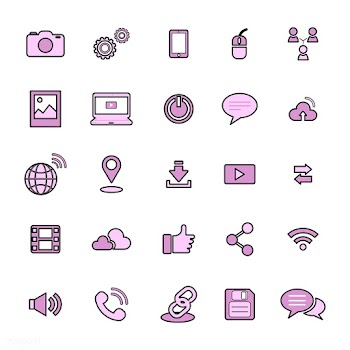 Digital life background communication | Free stock vector - 395509