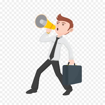 Digital marketing Affiliate marketing Advertising Promotion - Vector Business Speaker 