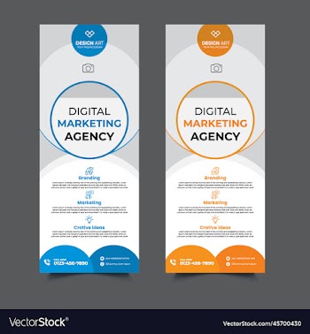 digital marketing agency rollup banner template