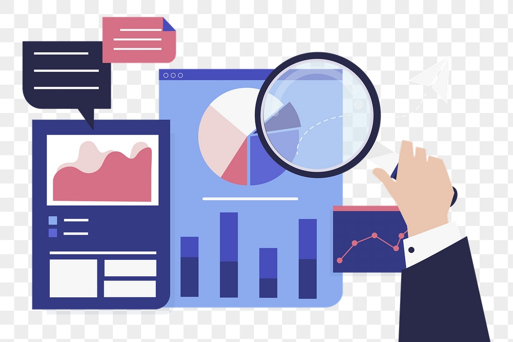 Digital marketing analyst png cartoon | Free PNG - rawpixel