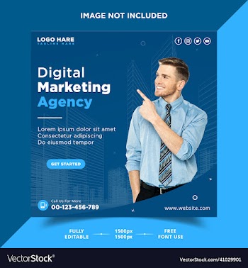 digital marketing and social media post