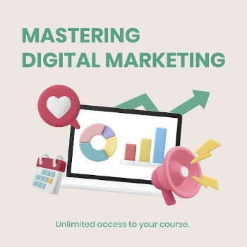 Digital marketing course template, 3D | Free Vector Template - rawpixel