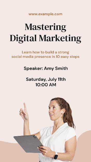 Digital Marketing course template, Instagram | Free Vector Template - rawpixel