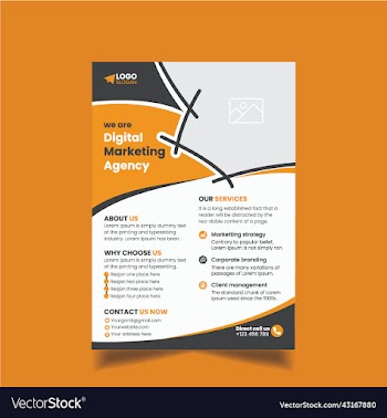 digital marketing flyer and social media post