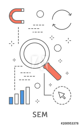 Digital marketing illustration